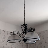 Lustre 3 lumières en fer forgé