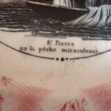 4 assiettes ‘parlantes’ Sarreguemines Les Saintes et Saints