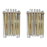 Two Large Wall Lamps in Style Venini