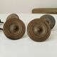 Paire de boutons de meuble ancien en bronze Empire XIXeme