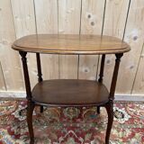 Tea table - Two-tiered mahogany coffee table