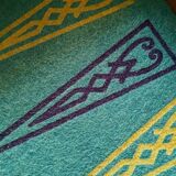 Vintage wooden checkers and backgammon set