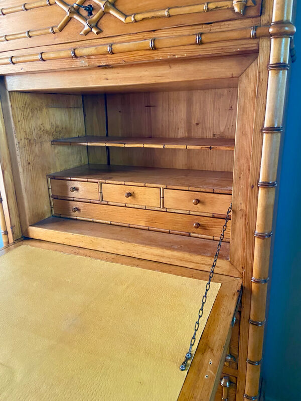 Console secrétaire à abattant Andraux & Blanc 50s