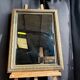 Large Deknudt mirror "Slate Polychrome" – Belgium, 1980s