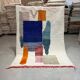 Handmade pure wool rug with traditional colourful patterns 1.5/2.5 m