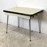 Vintage Yellow Formica Table 1960's