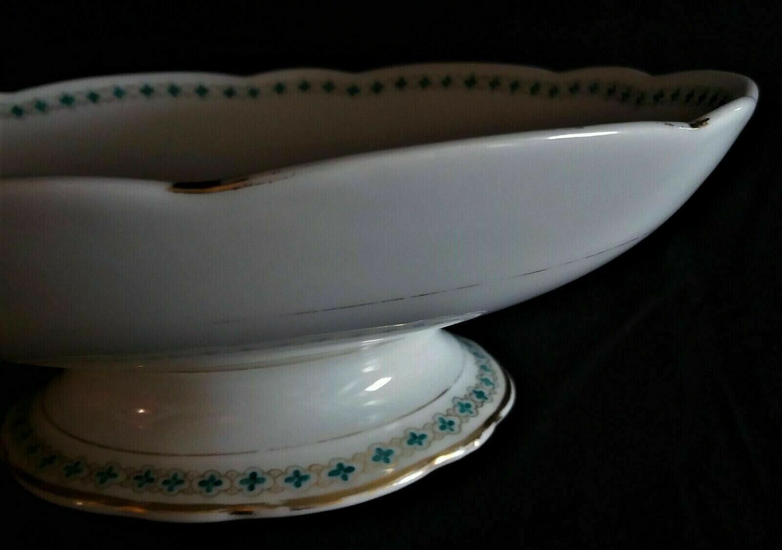 Porcelain compotier of Paris old Paris green decoration nineteenth