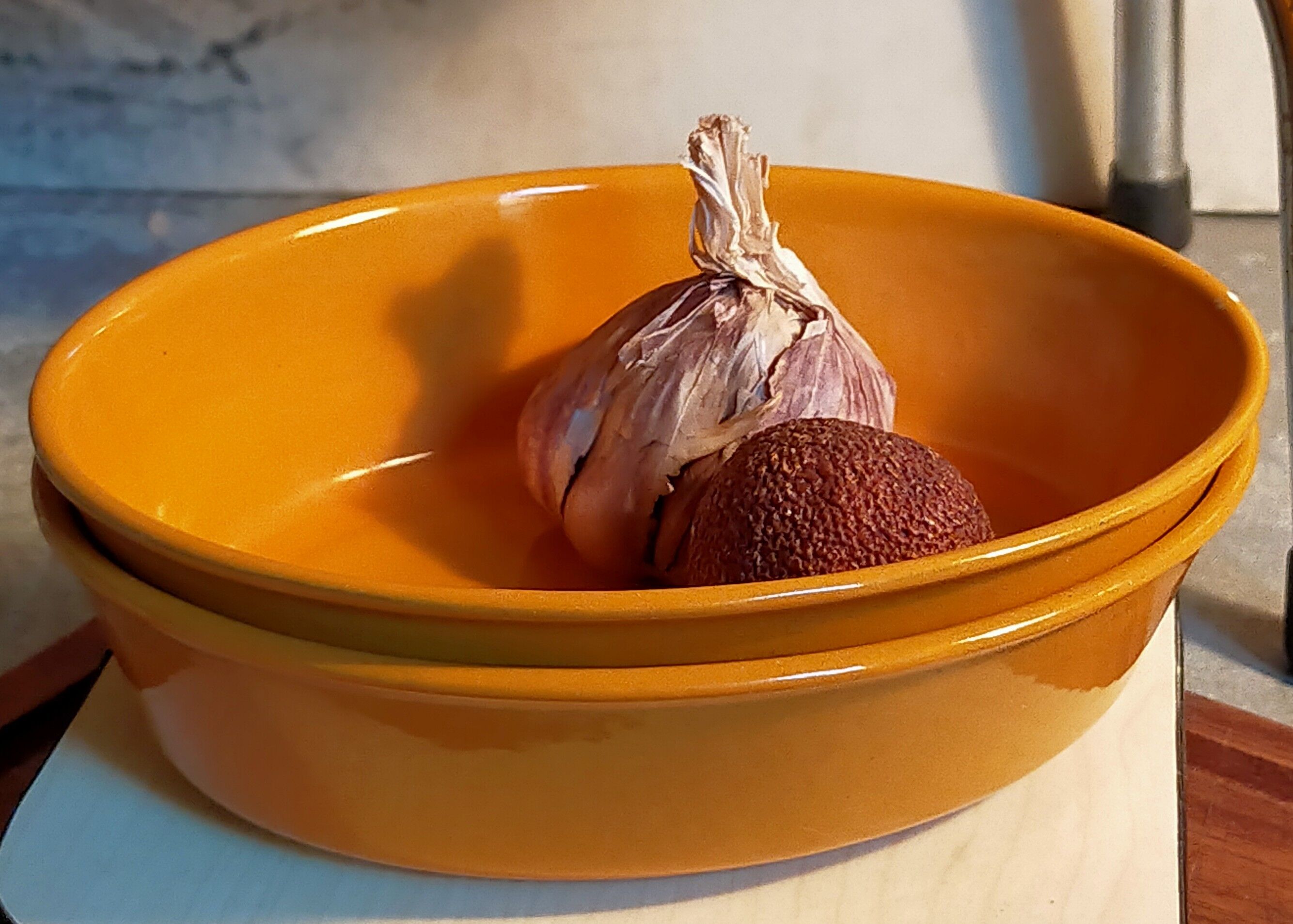Duo of enamelled cast iron dishes Made in France LE CREUSET vintages