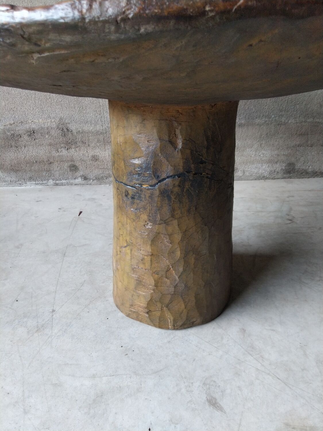 African Brutalist Table