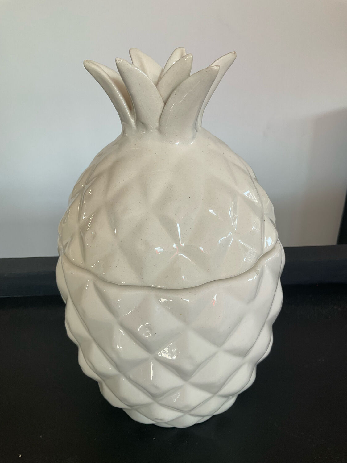 Vintage ceramic pineapple pot 70s