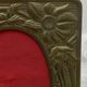 Ancien cadre sur pied en laiton