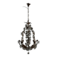 Antique golden metal chandelier, Italy, 20th century
