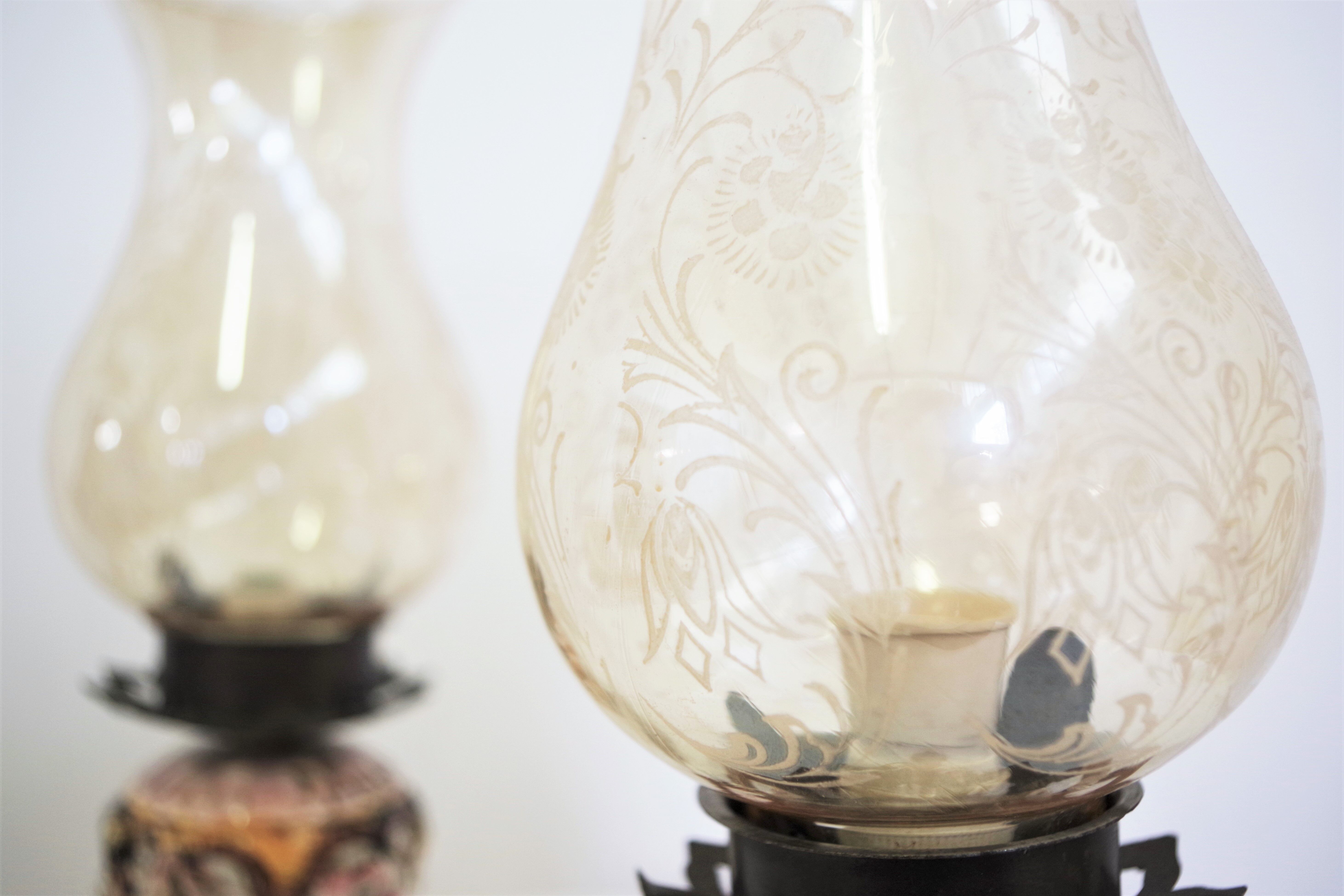 Capodimonte table lamps, 1950s, set of 2