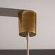 Hanging lamp with smoked Murano glass and opaline inner shade
