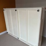 Double bed Series Ozoo, designed by Marc Berthier, white fibreglass, 70s.