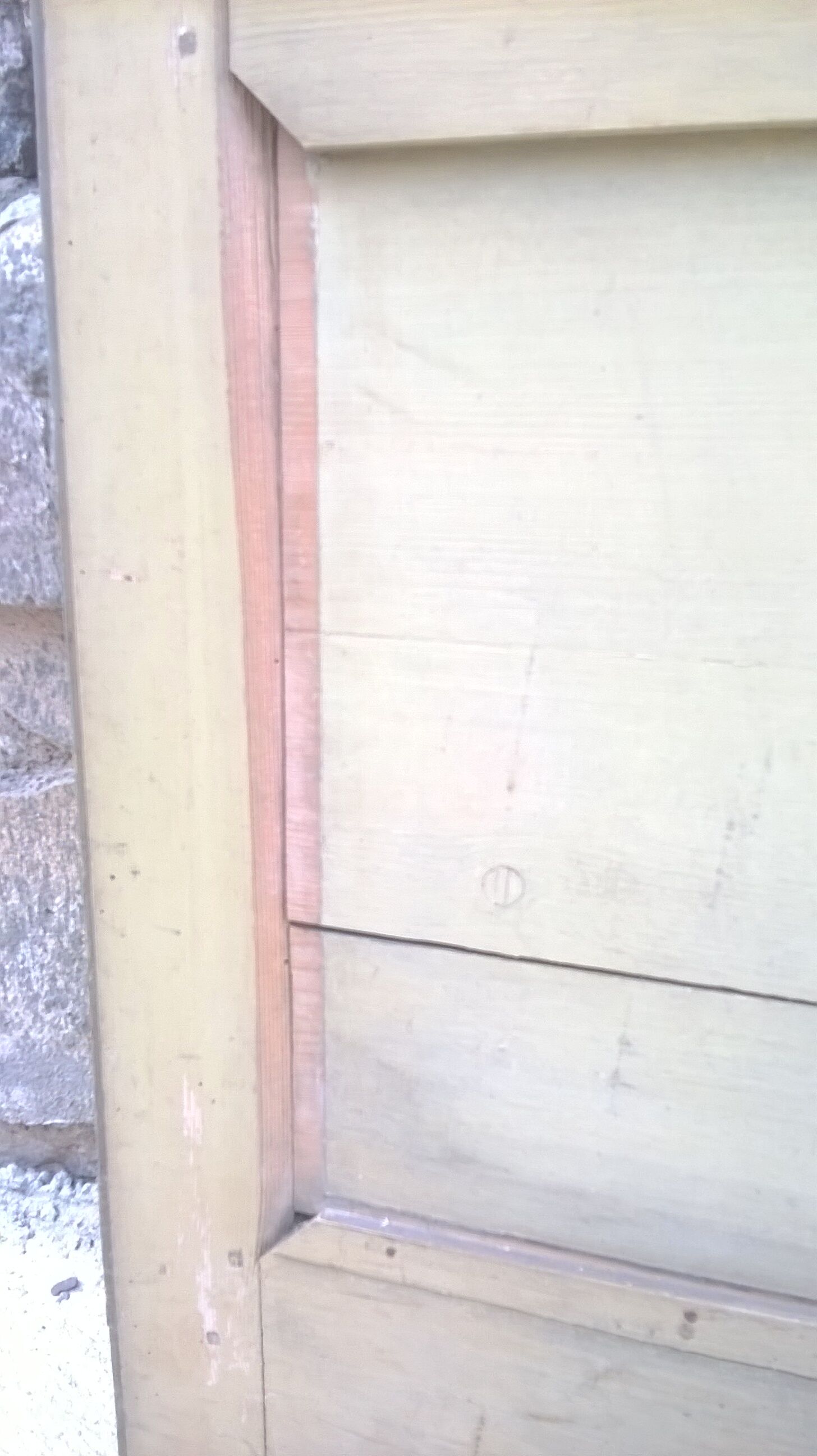 Old glazed interior door