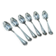 Set of 6 large silver-plated metal spoons, christofle spartours model