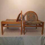 Pair of lounge armchairs Baumann model argos year 70 vintage