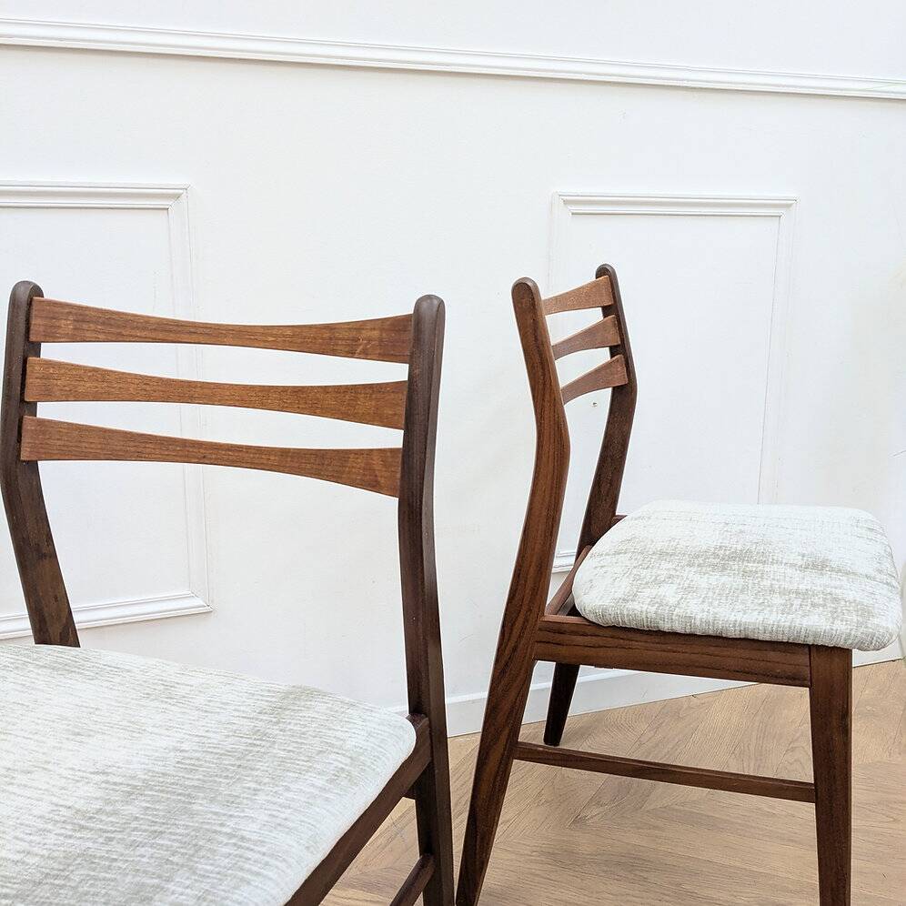 2 minimalist vintage Scandinavian chairs