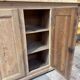 3-door pitch pine sideboard
