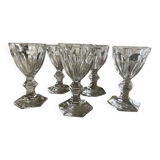 5 Harcourt-style port glasses