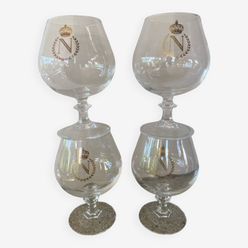 4 verres à Cognac Napoléon