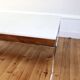 Table basse design marbre et palissandre Georges Nelson 1970