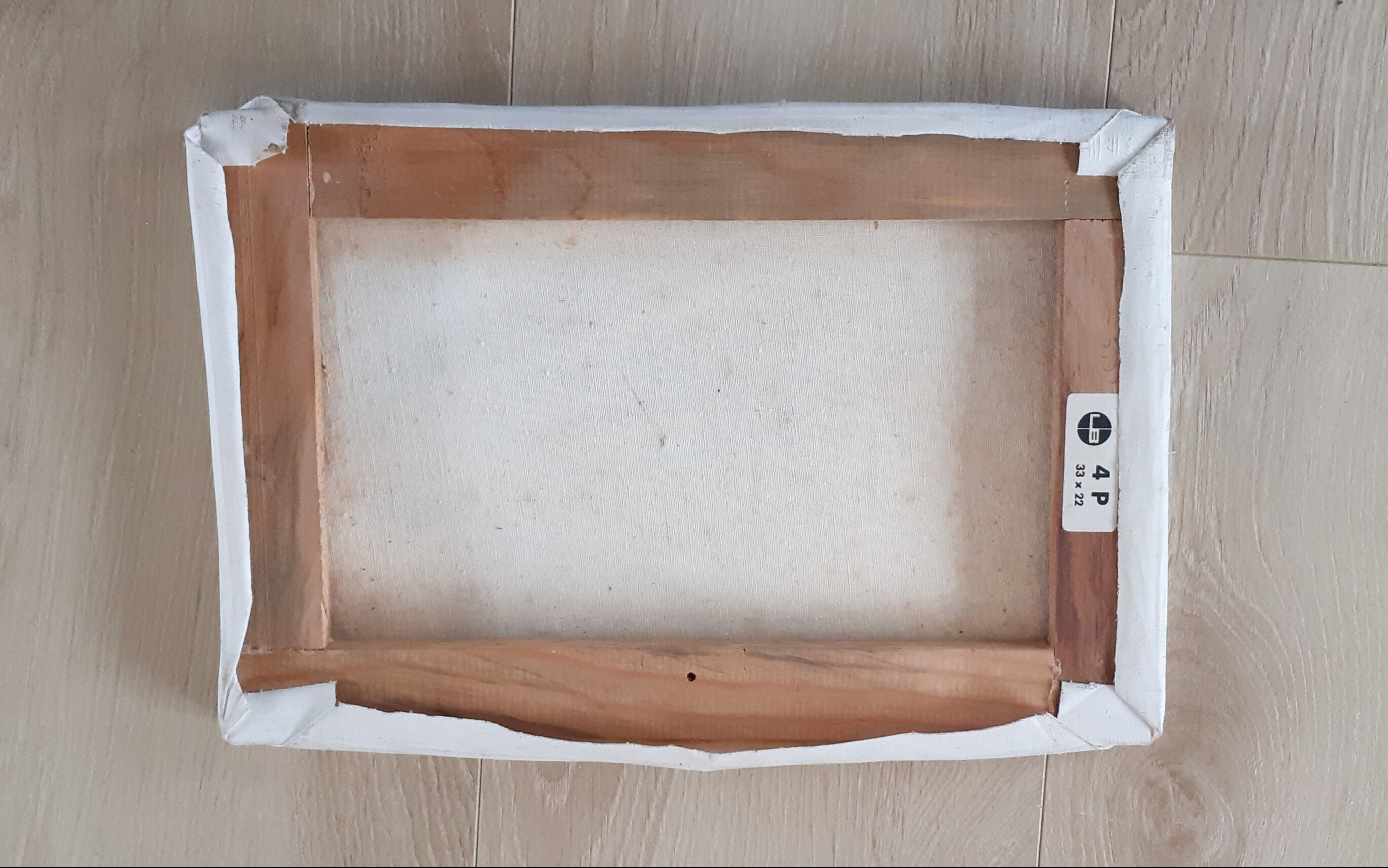 Oil painting snow landscape