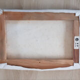 Oil painting snow landscape