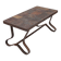 Brutalist coffee table by Adnet