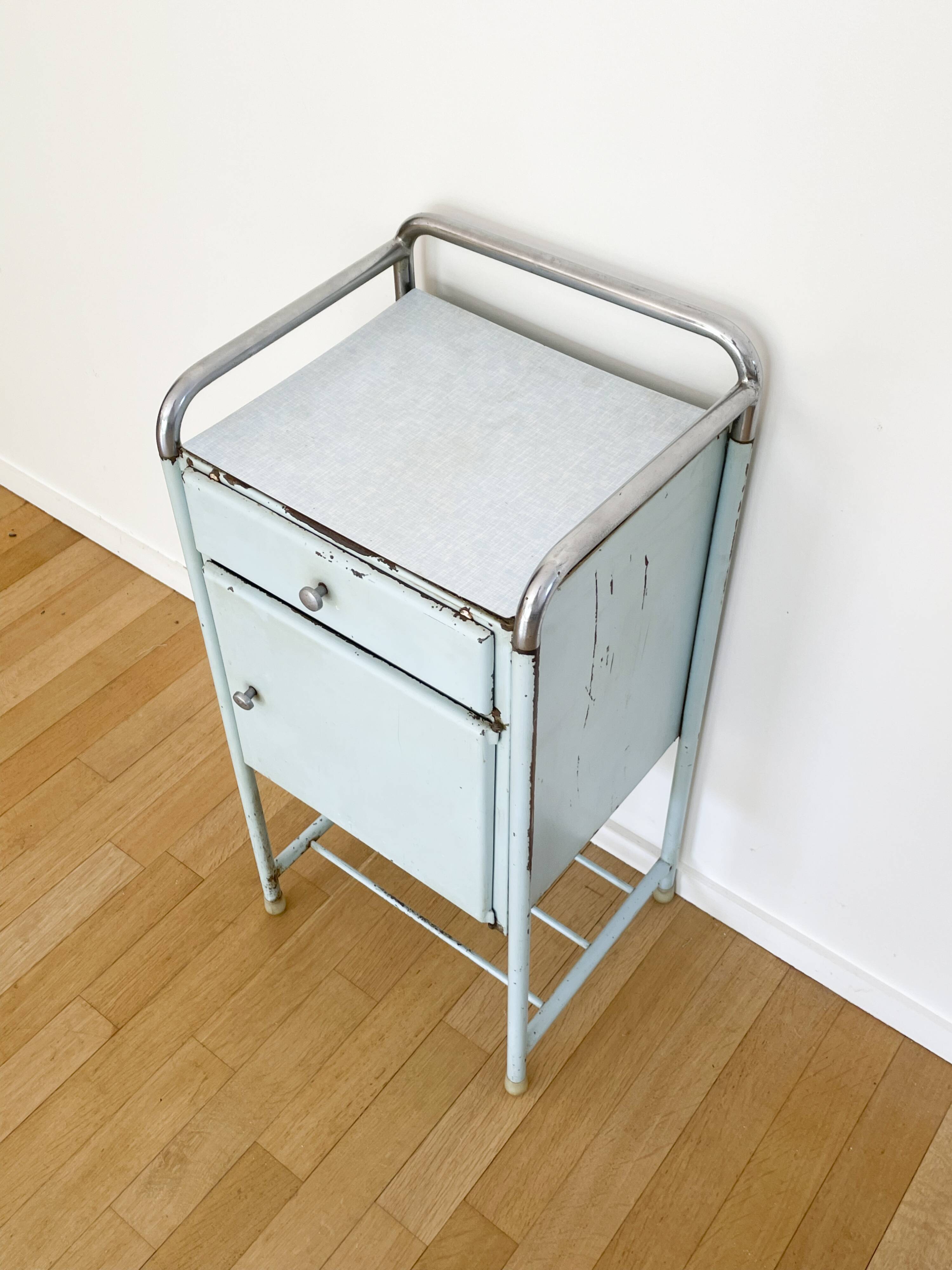 Hospital bedside table, 1950´s
