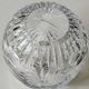 Vintage ball-shaped vase, in Bohemian/Boho chic crystal. 15 x 13 cm