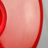 Space-Age Saucer Pendant in Red Plexiglas from Guzzini, 1960s