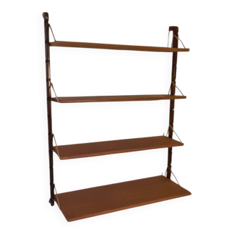 Teak wall shelves, Vintage Scandinavian 1960s