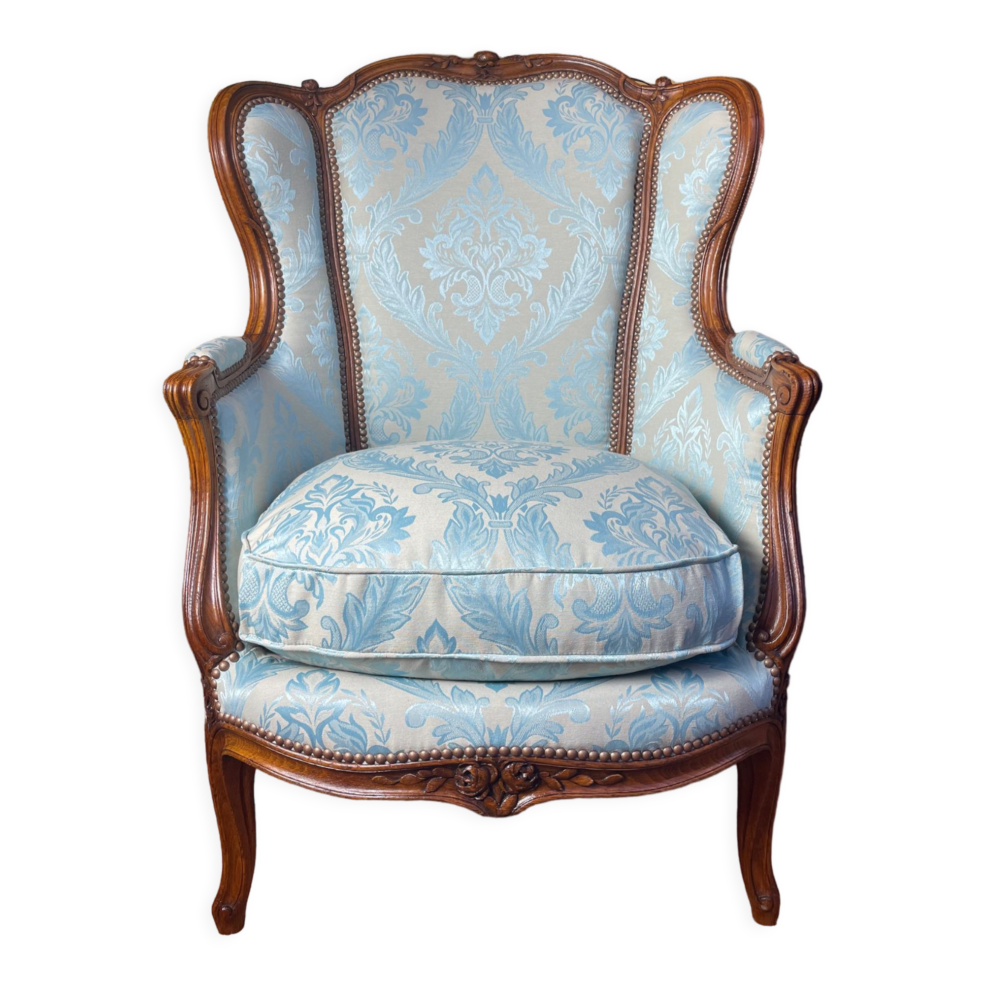 Restored Louis XV style shepherdess armchair