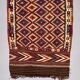 Vintage Afghan Tribal Kilim Wool Rug 390x185 cm Red, Orange, Brown, Black Large