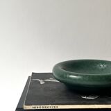 Ashtray / round ceramic catchall in emerald green.