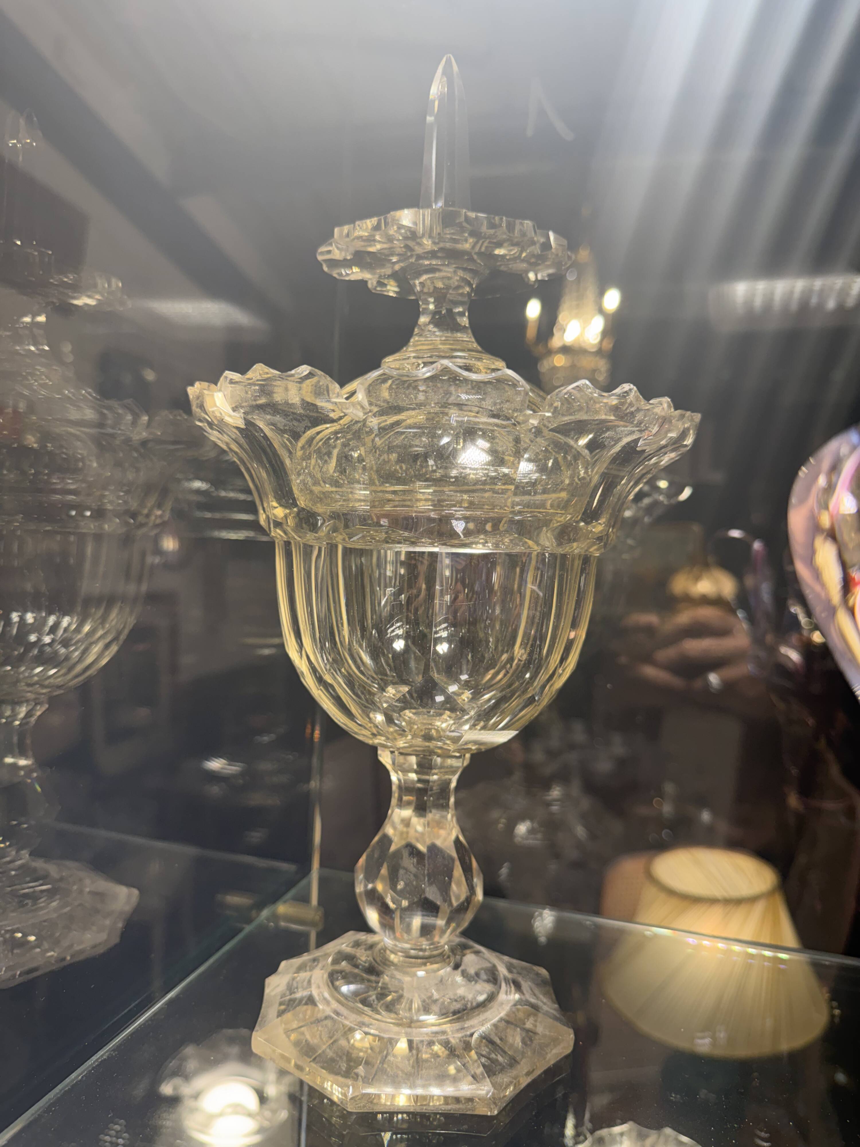 Crystal biscuit jar