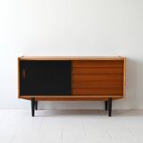 Scandinavian sideboard black accents