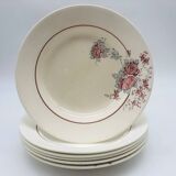 Set of 6 Saint Amand soup plates, Thalie model.