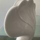 Vintage ceramic shell vase