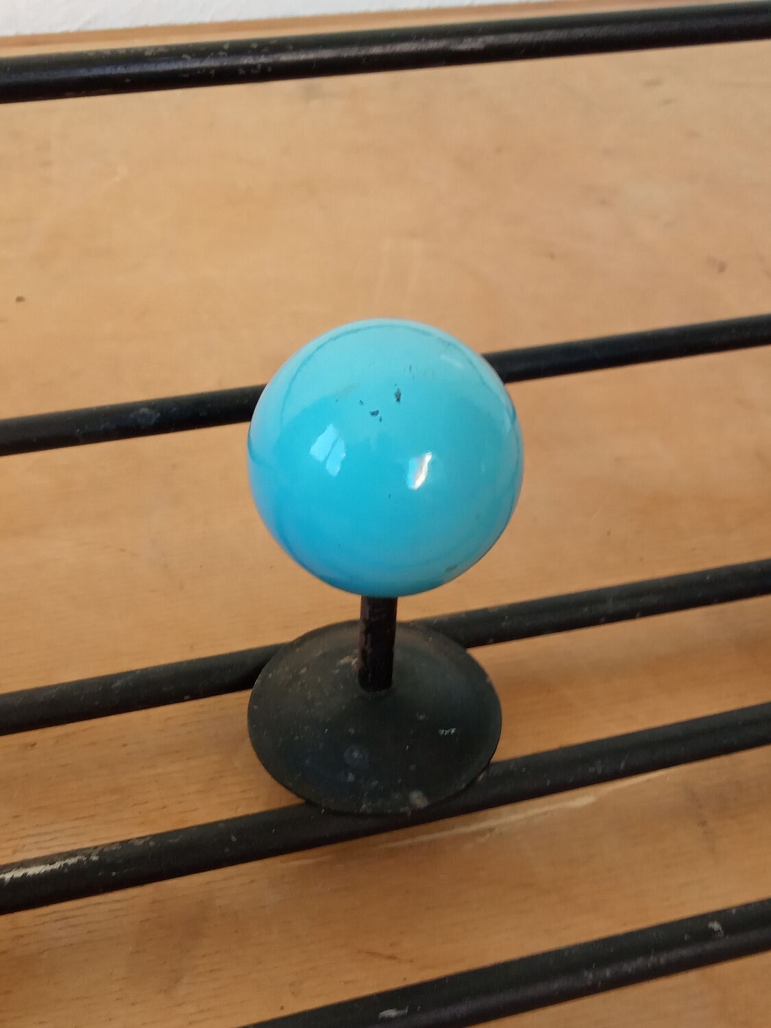 50s coat rack with multicolored balls