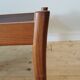Pair of Dyrlund leather footrest 60s leather