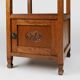 French Art Deco bedside table with a Carrara marble top, circa 1920.
