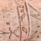 7x10 Dusty Pink Vintage Persian Rug, 199x303 Cm