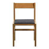 Chaise en Acajou Blond par André Sornay, circa 1960