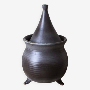 Ludovic covered ceramic pot, Salins