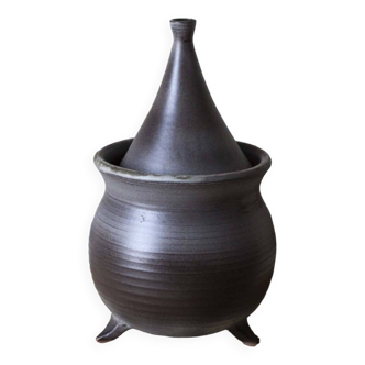Ludovic covered ceramic pot, Salins