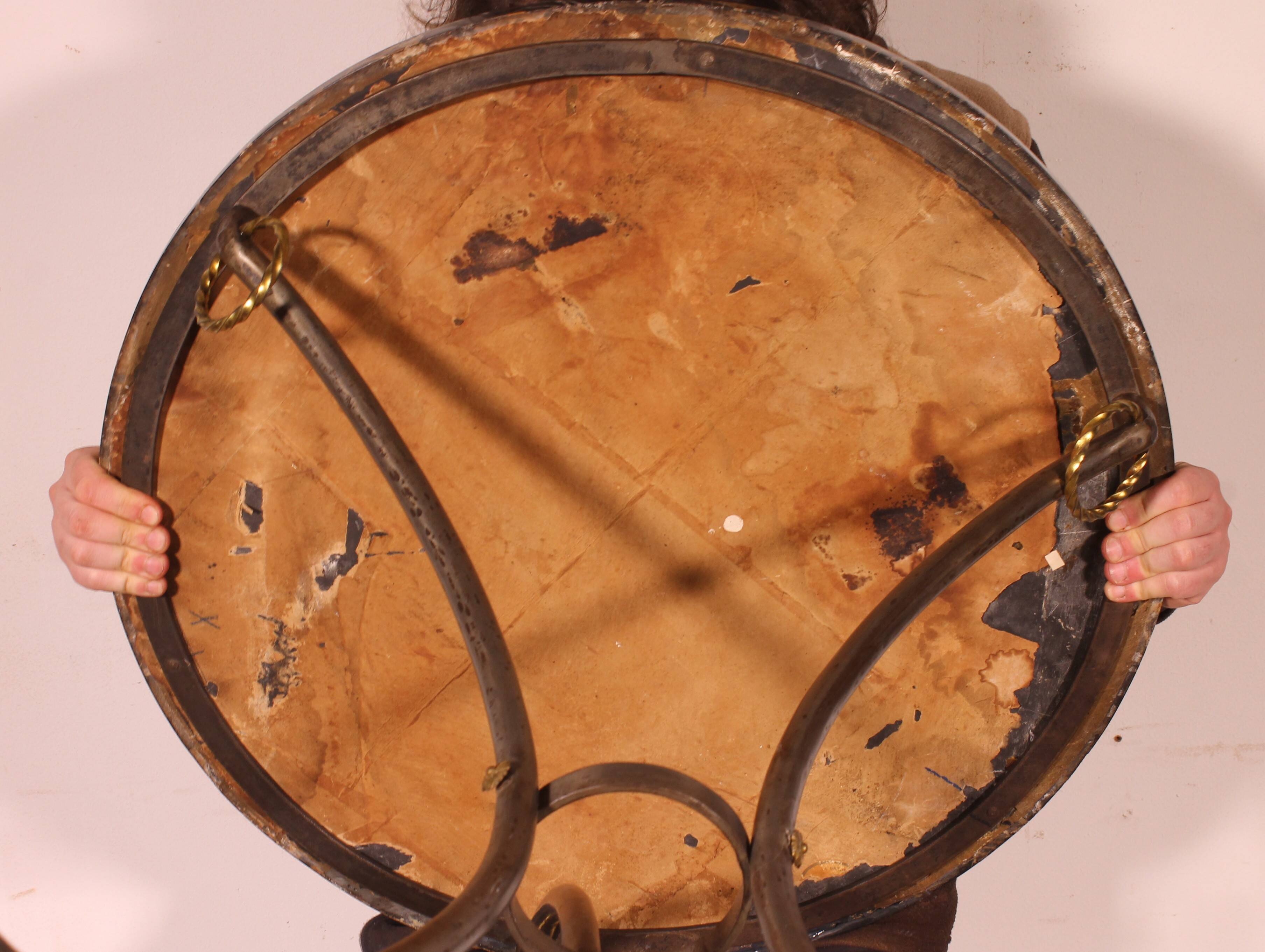 gueridon with a pietra dura top featuring a game board - 18th century