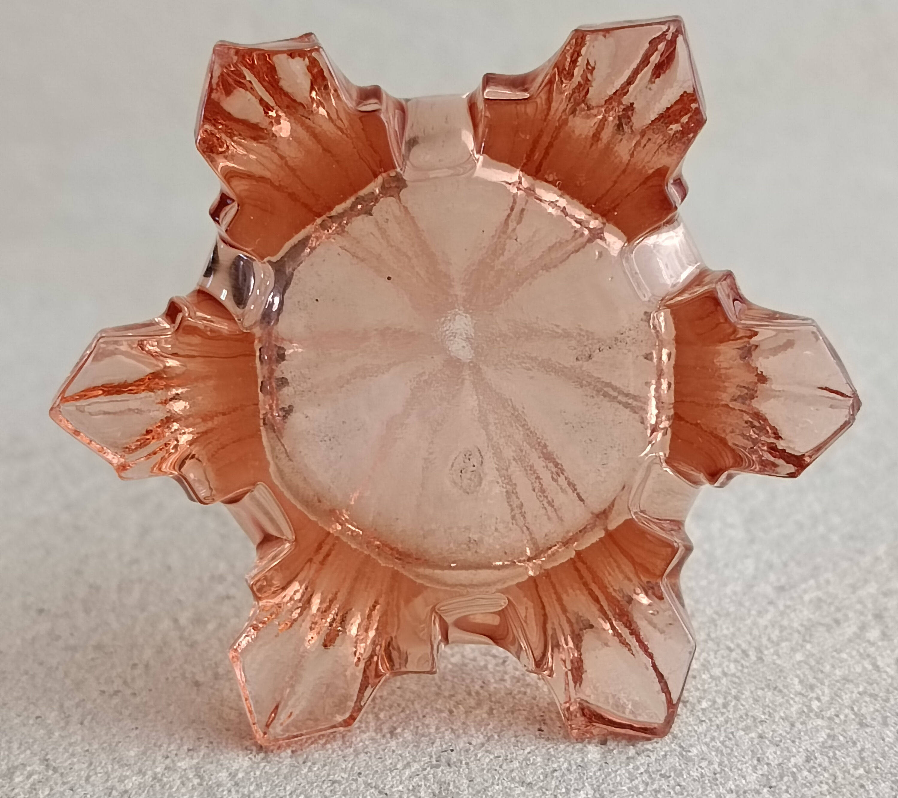 Soliflore in molded glass early twentieth century